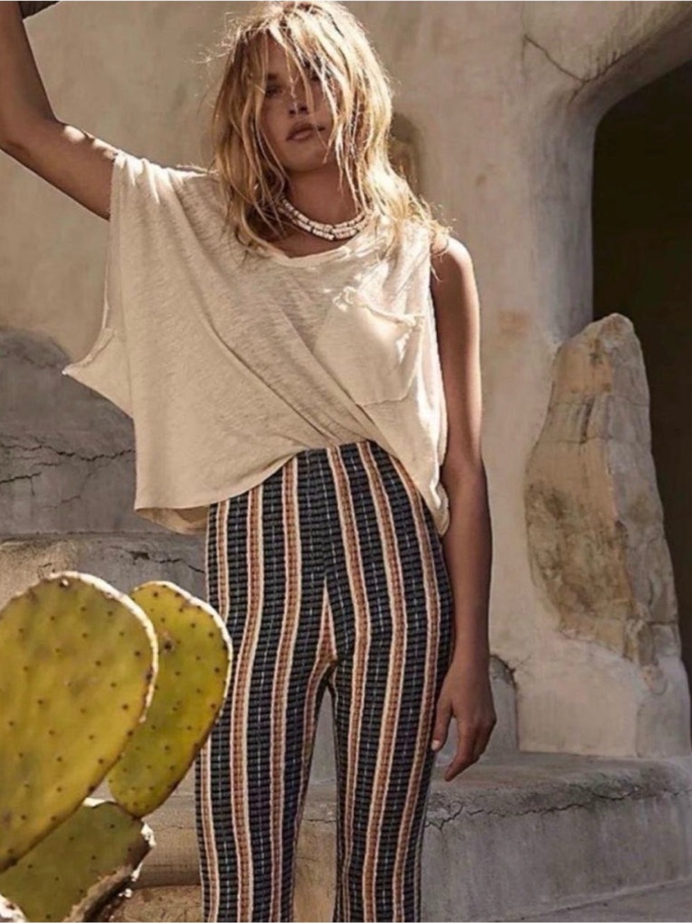 Free People Navy, Women’s Flare Pants